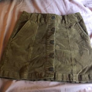 forever 21 button up skirt